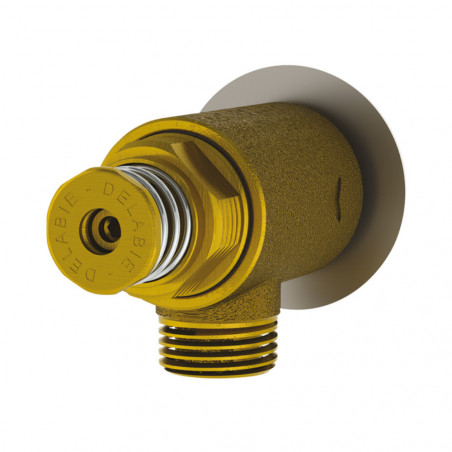 Robinet TEMPOSTOP pour lave-main Inox, sans bouton, male 15x21