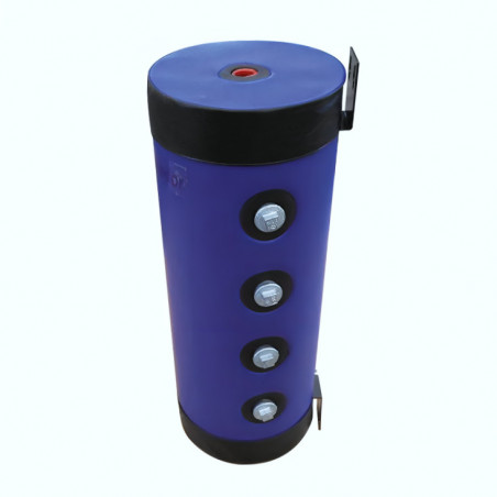 Bouteille de mélange et ballon tampon acier 50 L murale, 8 piquages 1"1/4, chauffage et climatisation