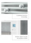 Radiateur sèche serviettes électrique Doris digital 2000W (1000+1000W), H1836 / L550mm , blanc Radiateur sèche serviettes électrique Doris digital 2000W (1000+1000W), H1836 / L550mm , blanc