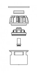 Renovatieset voor TEMPOSTOP douchepatroon