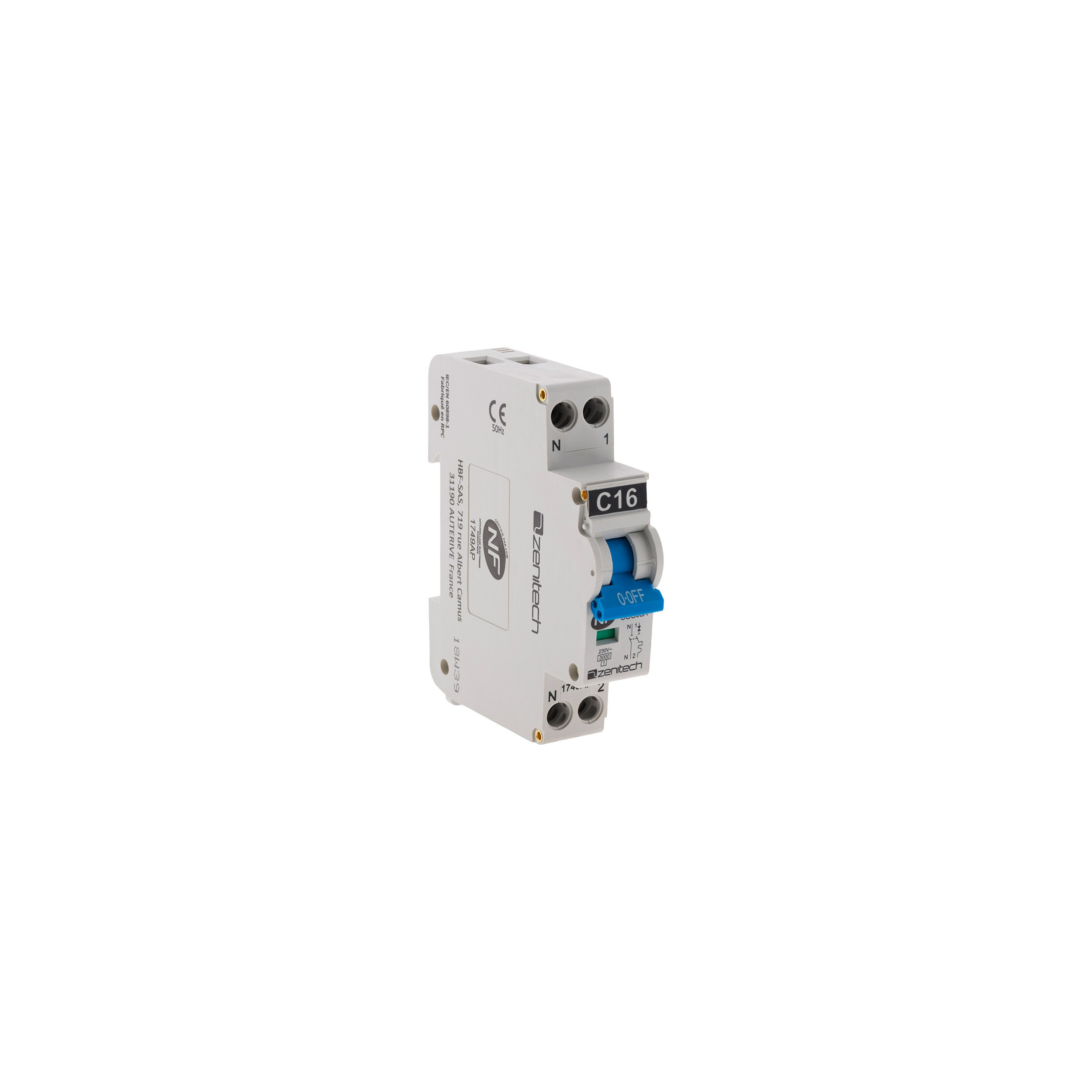 Sicherungsautomat PH/N 16A NC.