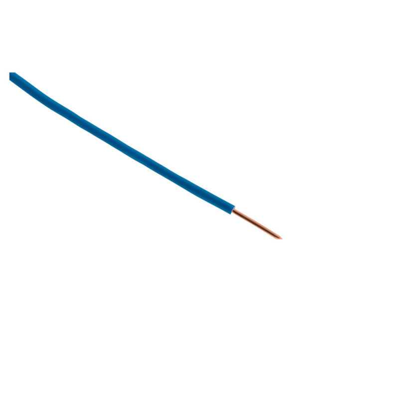 Voedingsdraad HO7V-U 2.5mm², blauw, 25m spoel.