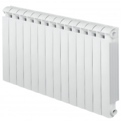 Heizkörper aus Aluminiumguss 2268W Zentralheizung 14 Elemente KLASS 800 weiß GLOBAL 14xKLASS800B - Bild 1/6