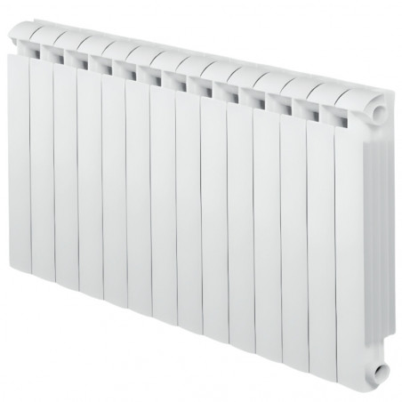 Heizkörper aus Aluminiumguss 2268W Zentralheizung 14 Elemente KLASS 800 weiß GLOBAL 14xKLASS800B - Bild 1/6