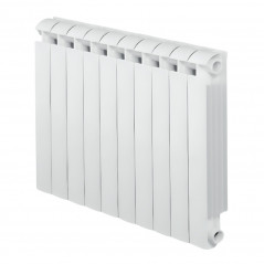 Aluminum cast radiator 1620W central heating 10 elements KLASS 800 white GLOBAL 10xKLASS800B - Image 1/6
