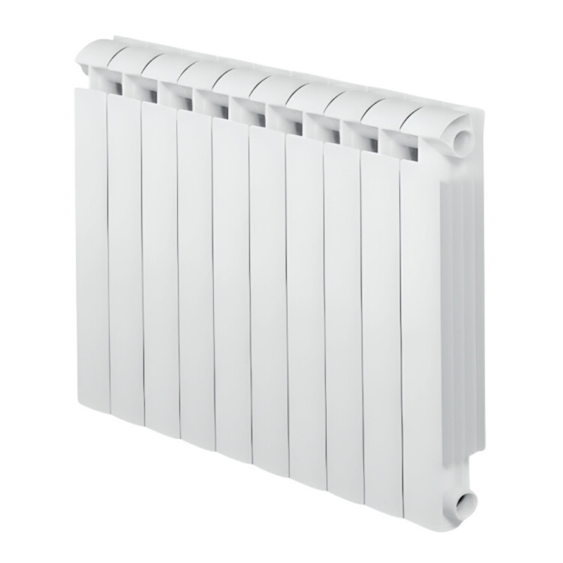 Radiador de fundición de aluminio 1620W calefacción central 10 elementos KLASS 800 blanco