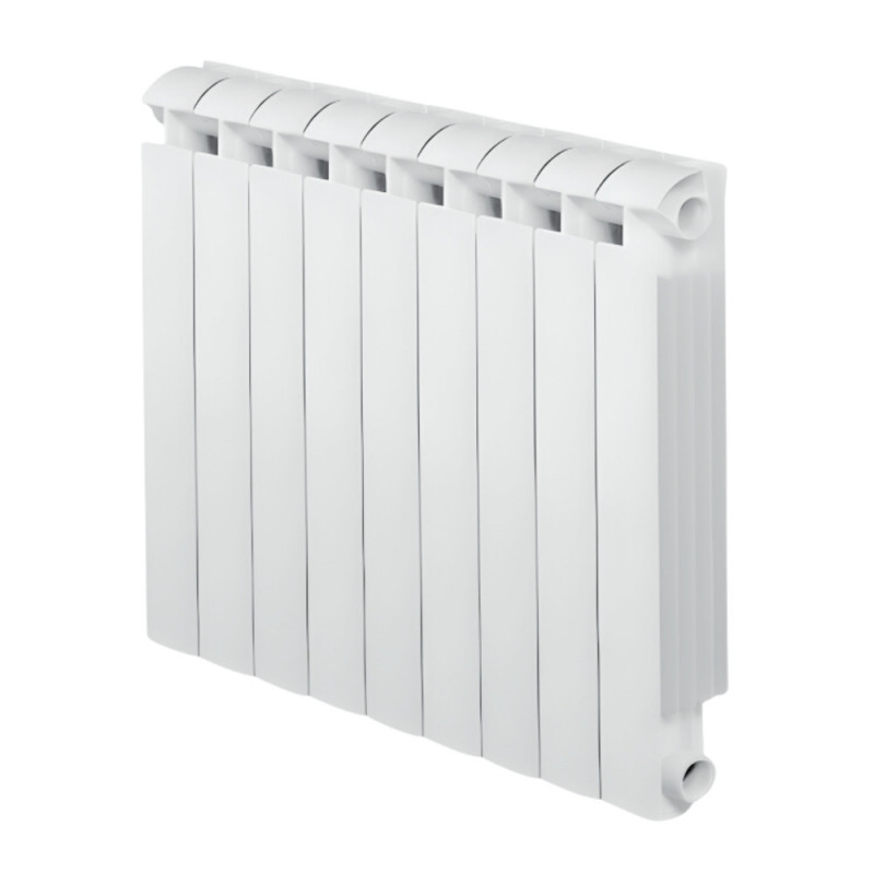 Aluminium gietijzeren radiator 1458W centrale verwarming 9 elementen KLASS 800 wit