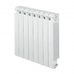 Radiator gietaluminium 1296W centrale verwarming 8 elementen KLASS 800 wit GLOBAL 8xKLASS800B - Afbeelding 1/6