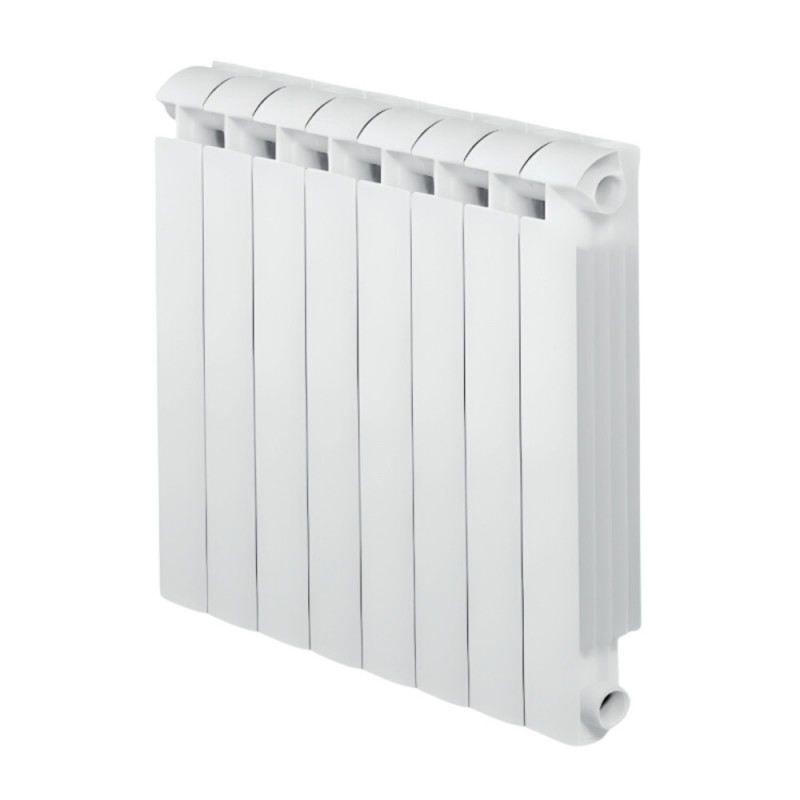 Aluminium cast radiator 1296W central heating 8 elements KLASS 800 white