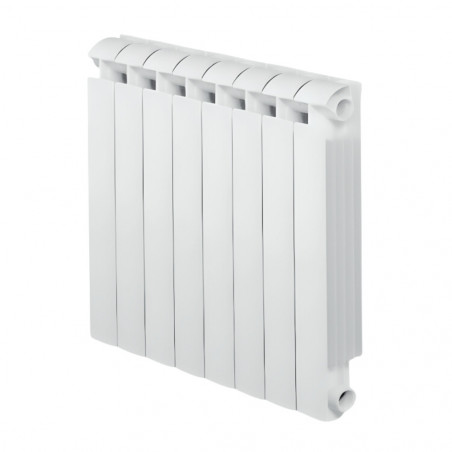 Heizkörper aus Aluminium-Guss 1296W Zentralheizung 8 Elemente KLASS 800 weiß GLOBAL 8xKLASS800B - Bild 1/6