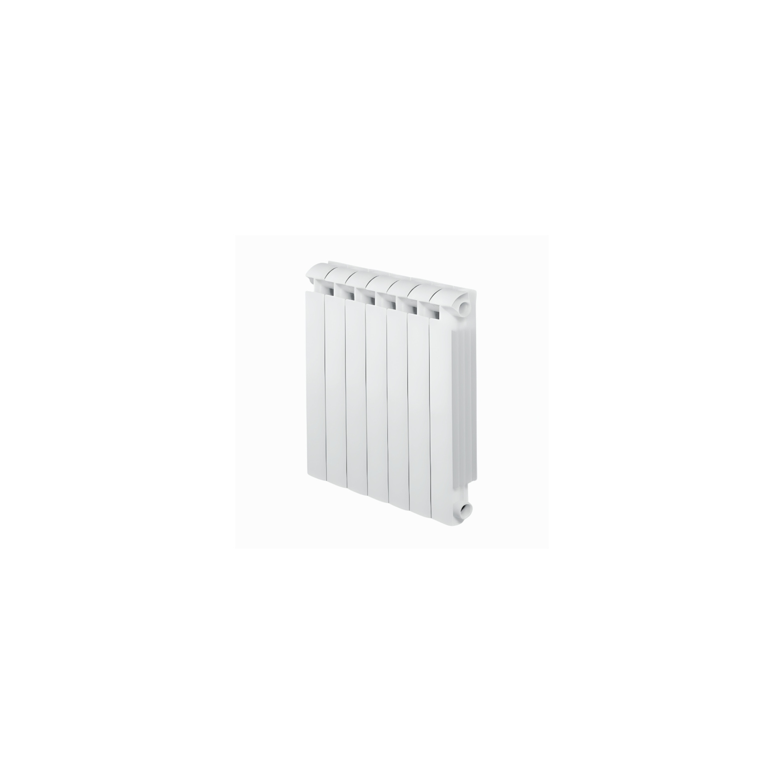 Radiador de hierro fundido y aluminio 1134W calefacción central 7 elementos KLASS 800 blanco GLOBAL 7xKLASS800B - Imagen 1/6