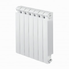 Heizkörper aus Aluminiumguss 1134W Zentralheizung 7 Elemente KLASS 800 weiß GLOBAL 7xKLASS800B - Bild 1/6
