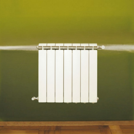 Cast iron aluminum radiator 1134W central heating 7 elements KLASS 800 white GLOBAL 7xKLASS800B - Image 3/6