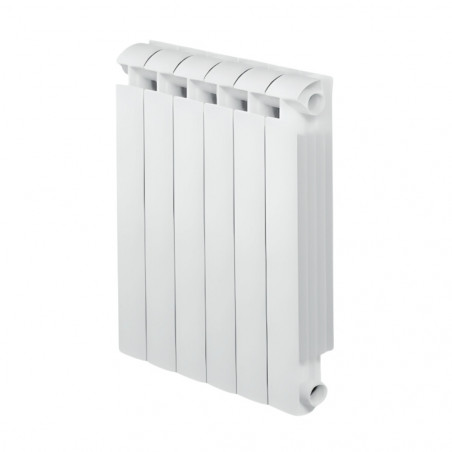 Radiatore in ghisa alluminio 942W riscaldamento centrale 6 elementi KLASS 800 bianco GLOBAL 6xKLASS800B - Immagine 1/6