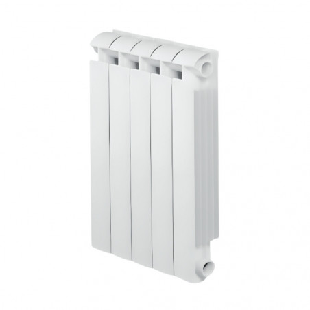 Radiador de hierro fundido de aluminio 810W calefacción central 5 elementos KLASS 800 blanco GLOBAL 5xKLASS800B - Imagen 1/6