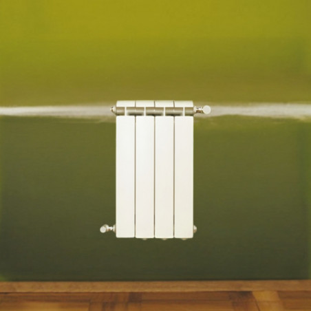 Radiator gietaluminium 648W centrale verwarming 4 elementen KLASS 800 wit GLOBAL 4xKLASS800B - Afbeelding 3/6