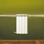 Radiador de aluminio fundido 648W calefacción central 4 elementos KLASS 800 blanco