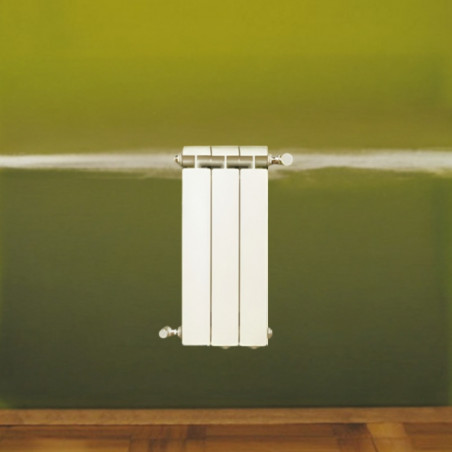 Radiator gietaluminium 486W centrale verwarming 3 elementen KLASS 800 wit GLOBAL 3xKLASS800B - Afbeelding 3/6