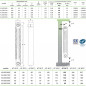Radiatore in alluminio e ghisa 486W riscaldamento centrale 3 elementi KLASS 800 bianco Radiatore in alluminio e ghisa 486W riscaldamento centrale 3 elementi KLASS 800 bianco