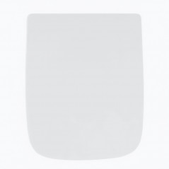 Abattant WC carré OLFA QUADRI descente assistée, Thermodur blanc