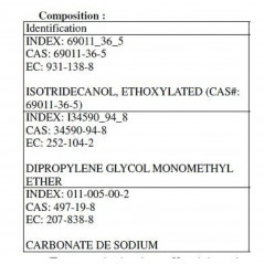 Lessive gros travaux pro concentré sol et murs, 1L.