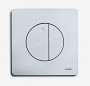WISA QUADRO GAIA dubbele volumeregelaar, ABS glanzend chroom.