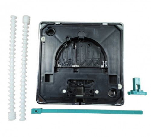 Placa de control de volumen doble WISA QUADRO GAIA, ABS cromado brillante.