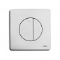 Kopie van Plaque de commande WISA modèle QUADRO GAIA double volume, ABS chrome brillant.