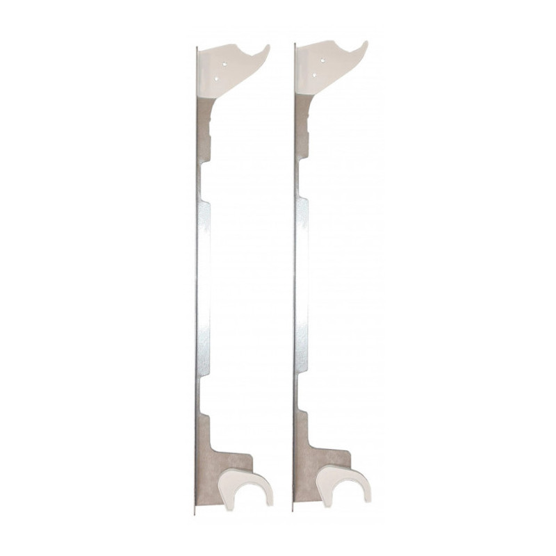 Witte Autofix beugel voor aluminium radiatoren, hartafstand 500 mm