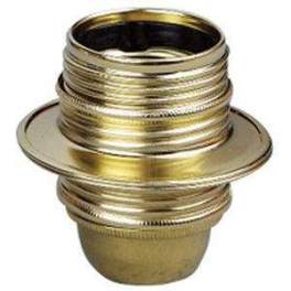 Lampholder for E27 screw-in bulb - Brass-plated steel - LEGRAND - Référence fabricant : 91132