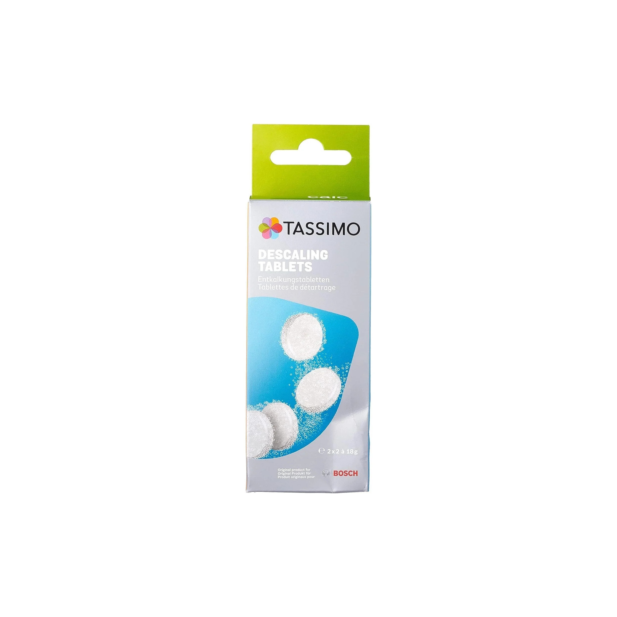 Descaling tablets for TASSIMO coffee makers, 4 tablets.