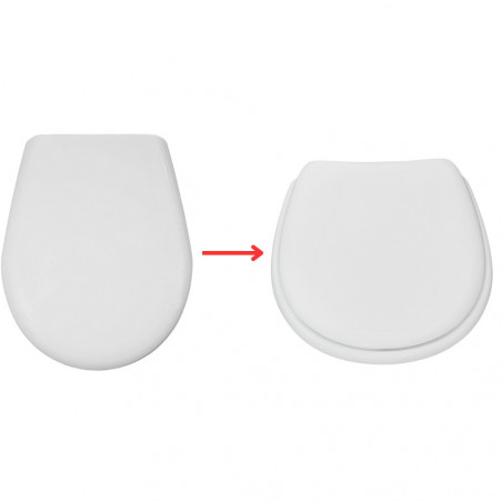 Sedile per wc equivalente ALLIA Prima, Prima 1, bianco