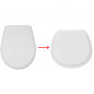 Asiento de inodoro equivalente ALLIA Prima, Prima 1, blanco
