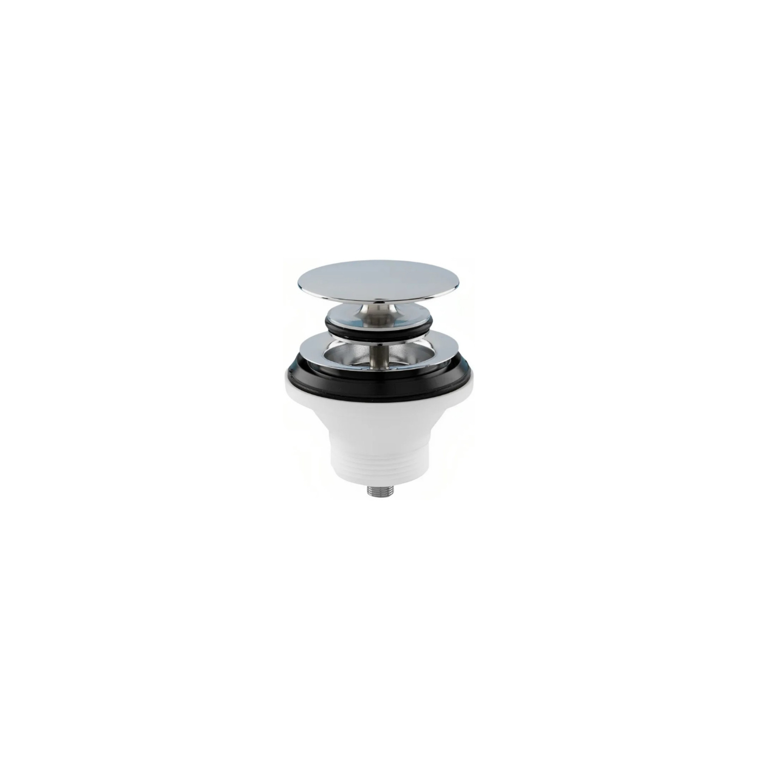Scarico per lavabo con chiusura a pressione, ottone cromato, 33x42 (1"1/4)