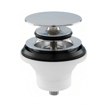 Scarico per lavabo con chiusura a pressione, ottone cromato, 33x42 (1"1/4)