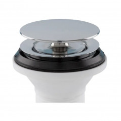 Scarico per lavabo con chiusura a pressione, ottone cromato, 33x42 (1"1/4)