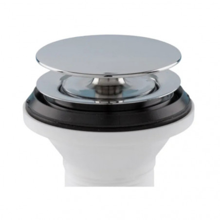 Scarico per lavabo con chiusura a pressione, ottone cromato, 33x42 (1"1/4)