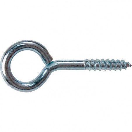Zinc-plated steel screw terminal, diameter 6mm, length 60mm, set of two.