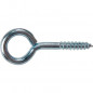 Verzinkte stalen schroefspies, diameter 6 mm, lengte 60 mm, set van twee.