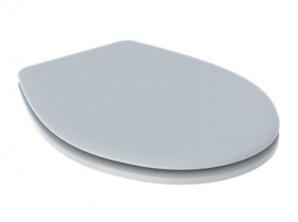 Sedile per WC Geberit BASTIA, cerniere in plastica, fissaggio sul fondo, bianco