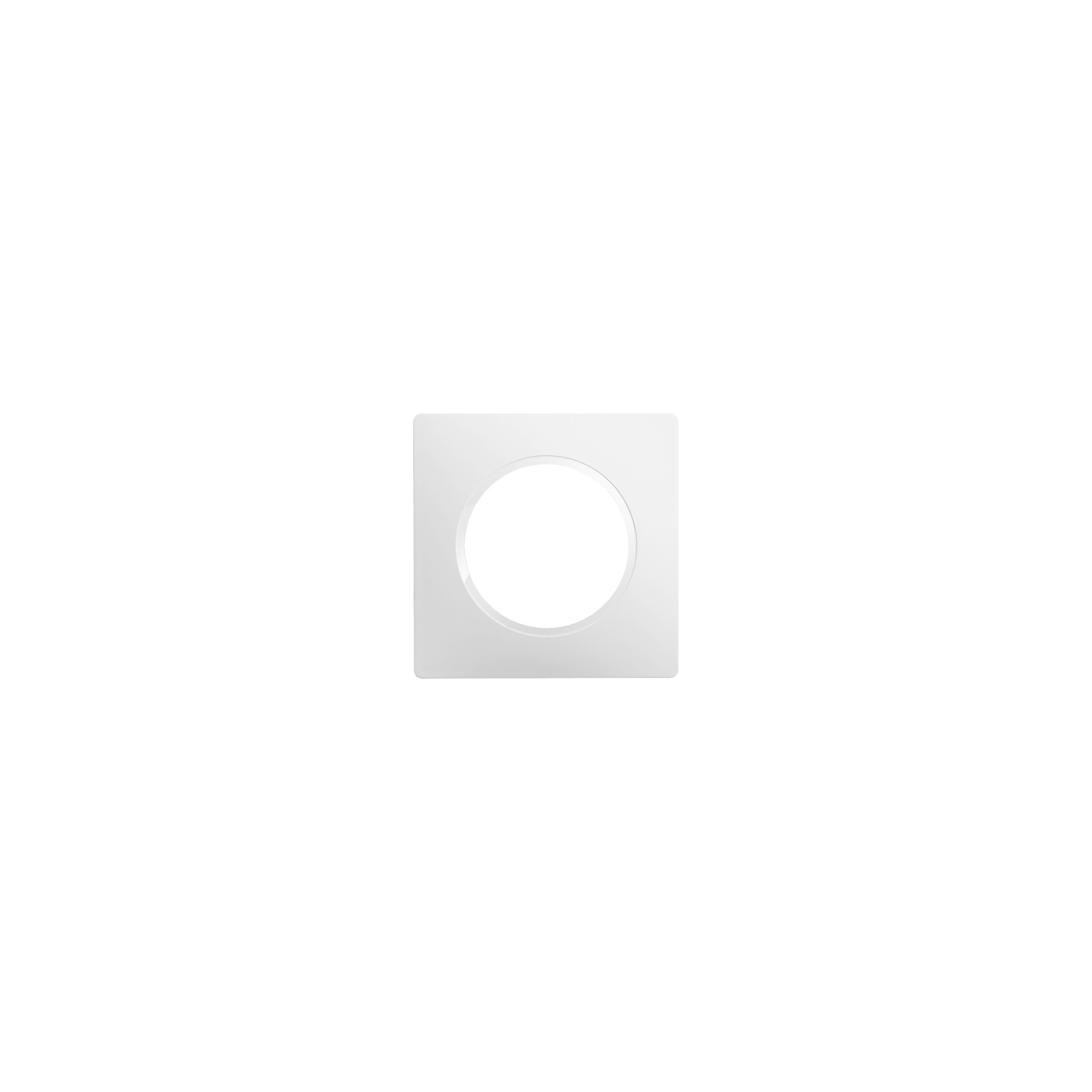 Casual Evolution 1-station plate, pure white.