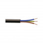 Zwarte elektriciteitskabel RO2V 3G1,5, 50M spoel.