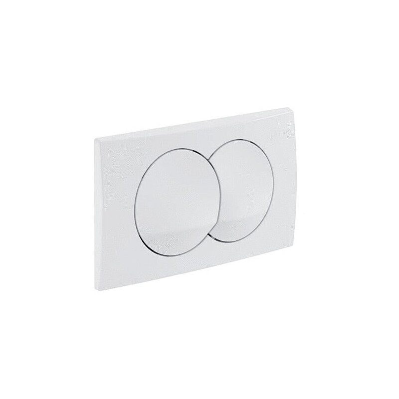 Wit tweeknops bedieningspaneel voor GEBERIT DELTA zero.
