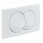 Wit tweeknops bedieningspaneel voor GEBERIT DELTA zero.
