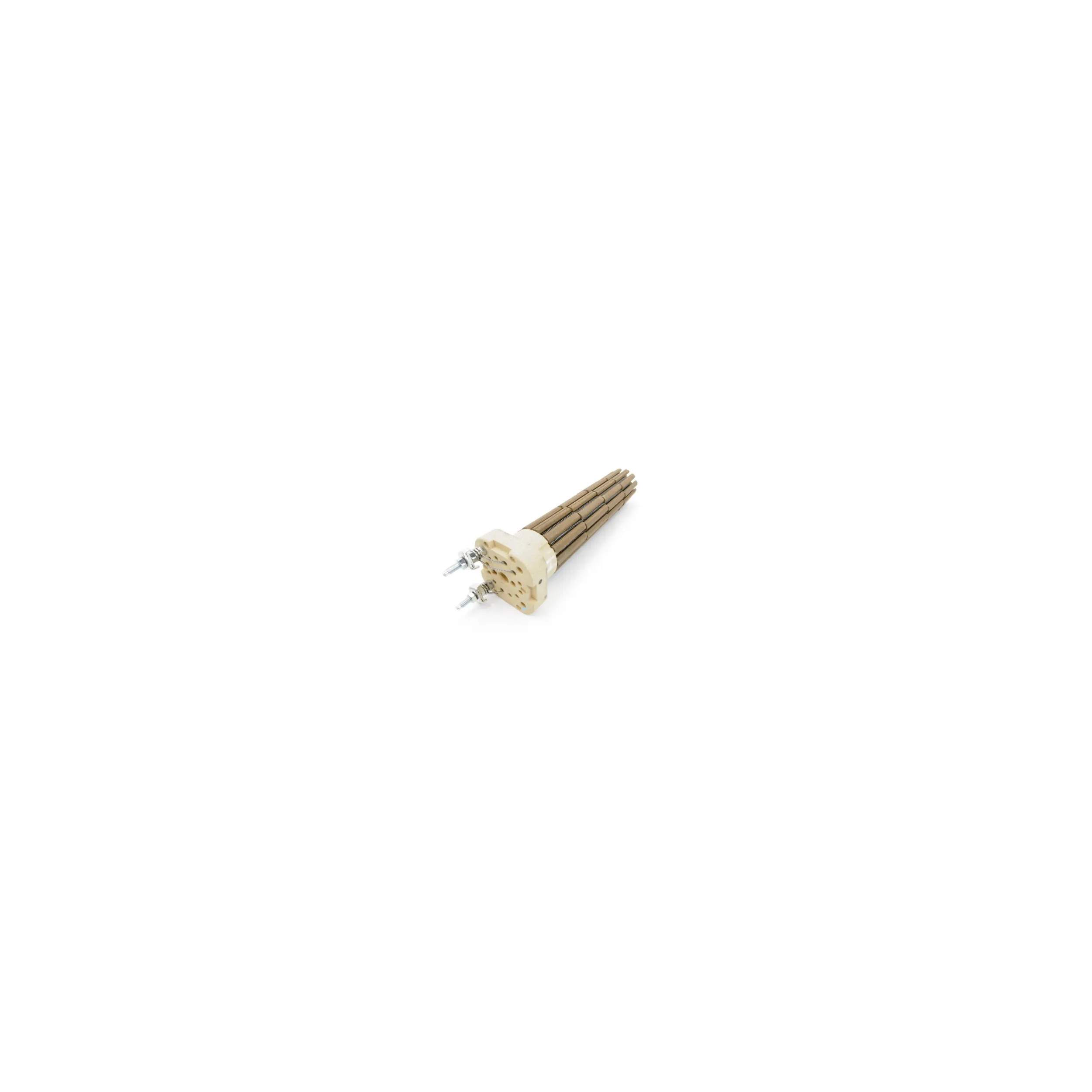 Riscaldatore monofase in steatite da 1800W, diametro 47 mm, lunghezza 325 mm.