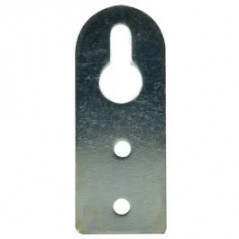 Elemento di fissaggio, altezza 50 mm, larghezza 20 mm, acciaio zincato, 2 pezzi.