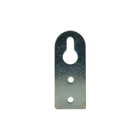 Attache élément hauteur 50mm, largeur 20mm en acier zingué, 2 pièces.