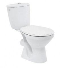 Floor-mounted toilet pack with horizontal outlet, 3/6L, with toilet seat. COGESANIT MITO - Image 1/2