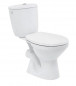 Horizontale vloeruitlaat WC-pakket, 3/6L, met klep.