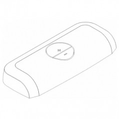 Lid for plastic toilet cistern DUETTO.
